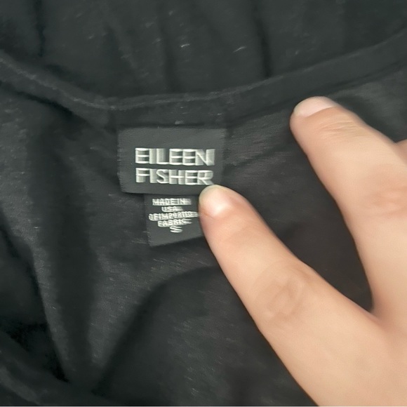 Eileen Fisher black tank top size Small - Picture 3 of 4